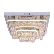 Etan LED Chandelier with Remote Control, 66W, Silver