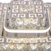 Etan LED Chandelier with Remote Control, 66W, Silver