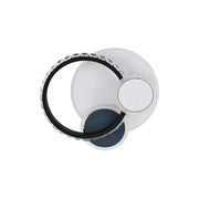 Gella LED Chandelier, 48W, Acrylic and Metal, White and Black 