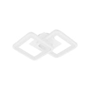 LED chandelier GIANI 26W, 2 Squares, Cold/Warm/Neutral light, White