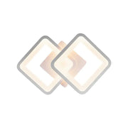 LED chandelier GIANI 26W, 2 Squares, Cold/Warm/Neutral light, White