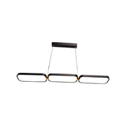 Hansa LED Chandelier with Remote Control, 80W, 2.4GHz, Metal, Black and Gold