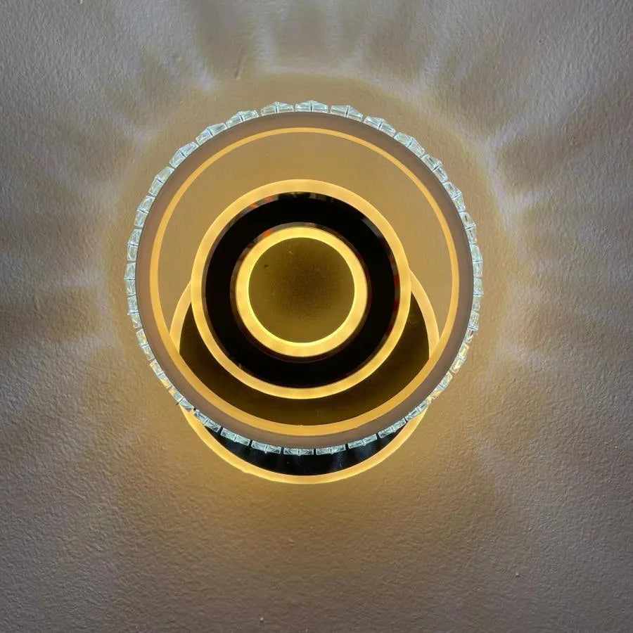 Inara Crystal LED Wall Lamp 40W Black