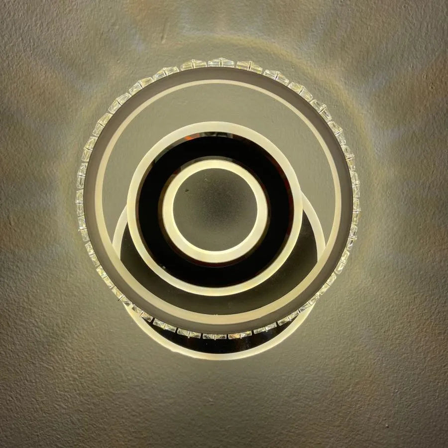 Inara Crystal LED Wall Lamp 40W Black