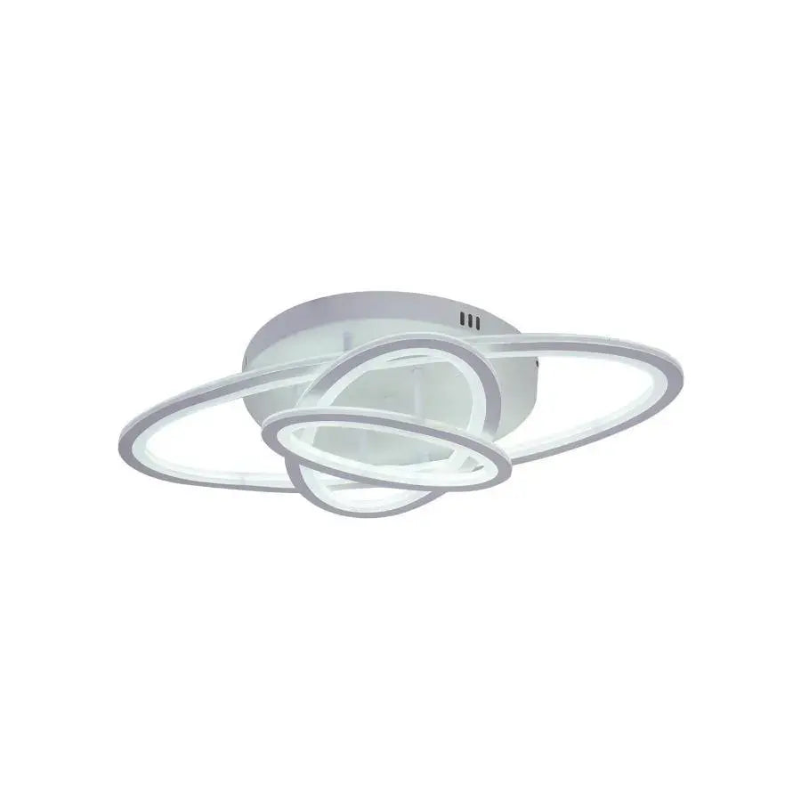 LED chandelier with remote control GENTIANA, 75W, 3 Ellipses, Cold/Warm/Neutral light, Dimmable, White 