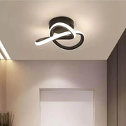 VERTEX Flow LED Chandelier, 24W, Wavy, Cold/Warm/Neutral Light, Black