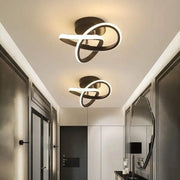 VERTEX Flow LED Chandelier, 24W, Wavy, Cold/Warm/Neutral Light, Black