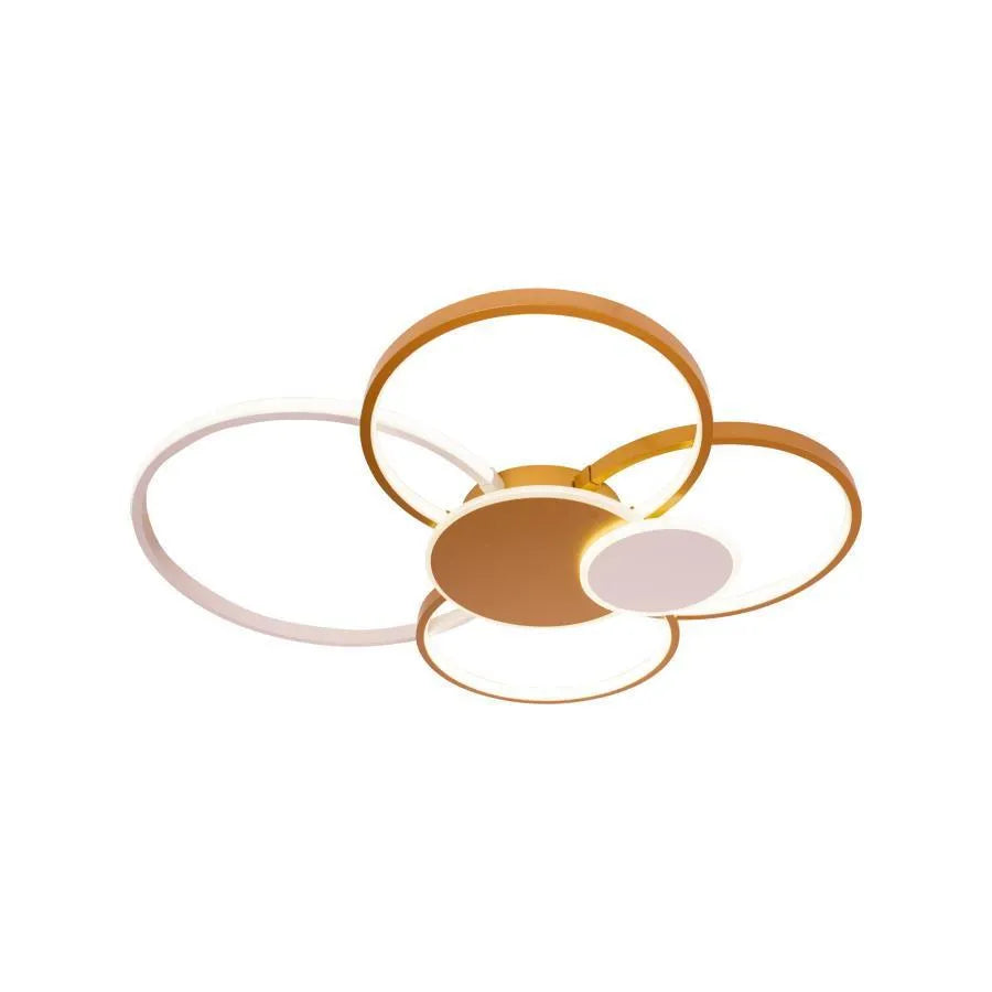 Lacerta LED Chandelier with Remote Control, 200W, Gold, Acrylic, Dimmable