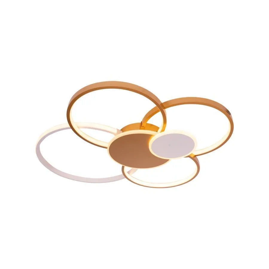 Lacerta LED Chandelier with Remote Control, 200W, Gold, Acrylic, Dimmable