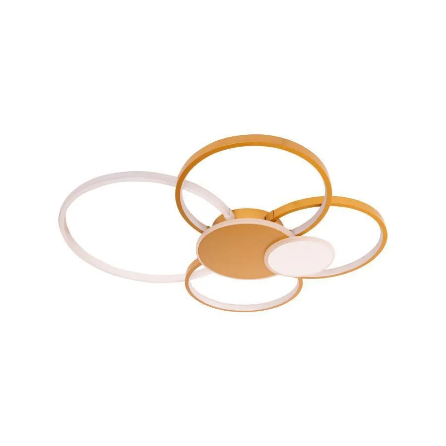 Lacerta LED Chandelier with Remote Control, 200W, Gold, Acrylic, Dimmable