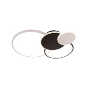 Libra LED Chandelier with Remote Control, 120W, White with Black, Acrylic, Dimmable