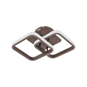 Lilia LED Chandelier, 24W, Square, Brown, Acrylic, Cold/Warm/Neutral Light