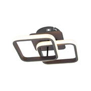 Lilia LED Chandelier, 24W, Square, Brown, Acrylic, Cold/Warm/Neutral Light