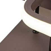 Lilia LED Chandelier, 24W, Square, Brown, Acrylic, Cold/Warm/Neutral Light