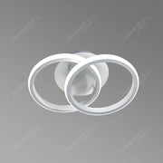 VERTEX Circula LED Chandelier Overlapping Circles, 44W, 2 Circles, Cold/Warm/Neutral Light, White