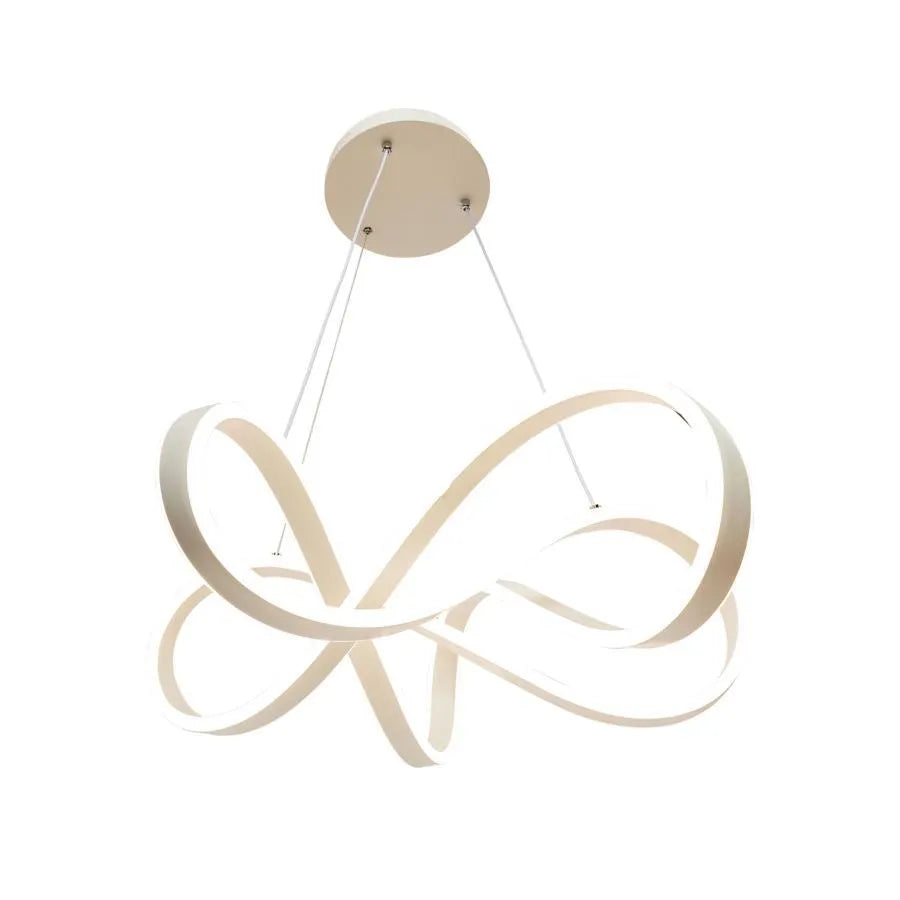 INFINITY Halo LED Pendant Chandelier with Remote Control, 138W, Adjustable Height, Cold/Warm/Neutral Light, Dimmable, White