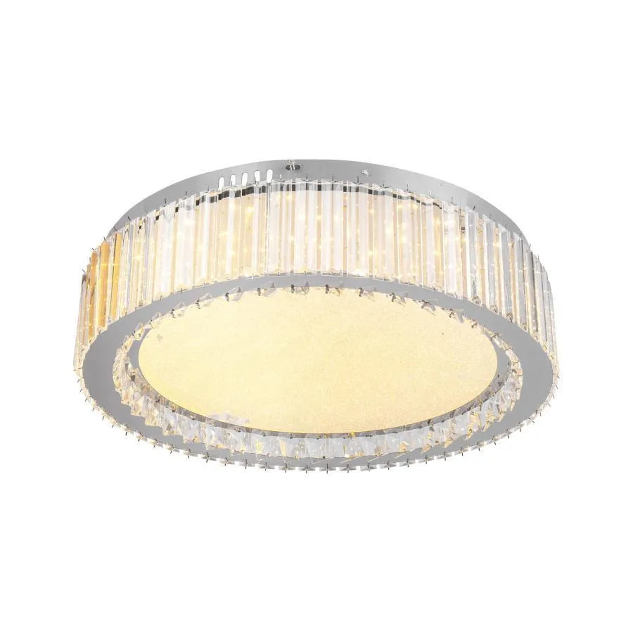 Crystal LED Chandelier with Remote Control Madox 60W Dimmable Silver 