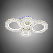 Natara RGB LED Chandelier with Remote Control, 136W, White, RGB 