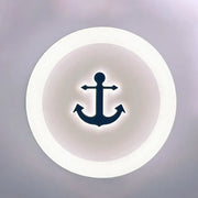 LED Chandelier 68W Navy White