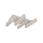 LED Chandelier PRISCILA, with Remote Control, 80W, Crystal, Glossy Chrome, Dimmable, Warm/Cold/Neutral Light