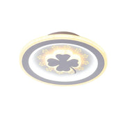 LED Chandelier Clover RGB Pink 24W White