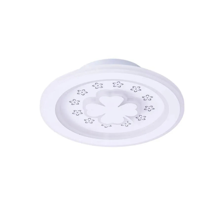 LED Chandelier Clover RGB Pink 24W White