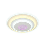 3D LED Chandelier NIVARA Round, Diameter 30cm, 20W RGB, White, Cold/Warm/Neutral Light 