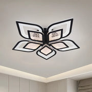 LED chandelier with Dalia remote control, 170W, 5 petals, cold/hot/neutral light, unstable, black