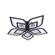 LED chandelier with Dalia remote control, 170W, 5 petals, cold/hot/neutral light, unstable, black