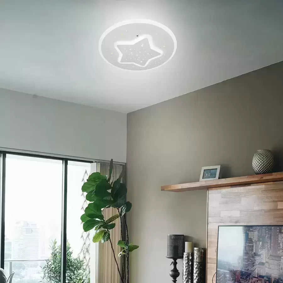 LED Chandelier Heath Star 30W Round White