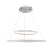 Steris LED Chandelier with Remote Control, 120W, 2.4 GHz, Dimmable, White
