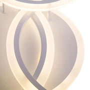 LED chandelier with remote control LUCY, 70W, 4 Circles, Cold/Warm/Neutral light, Dimmable, White