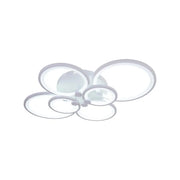 LED Chandelier with Remote Control Aleha, 168W, Dimmable, Acrylic, White