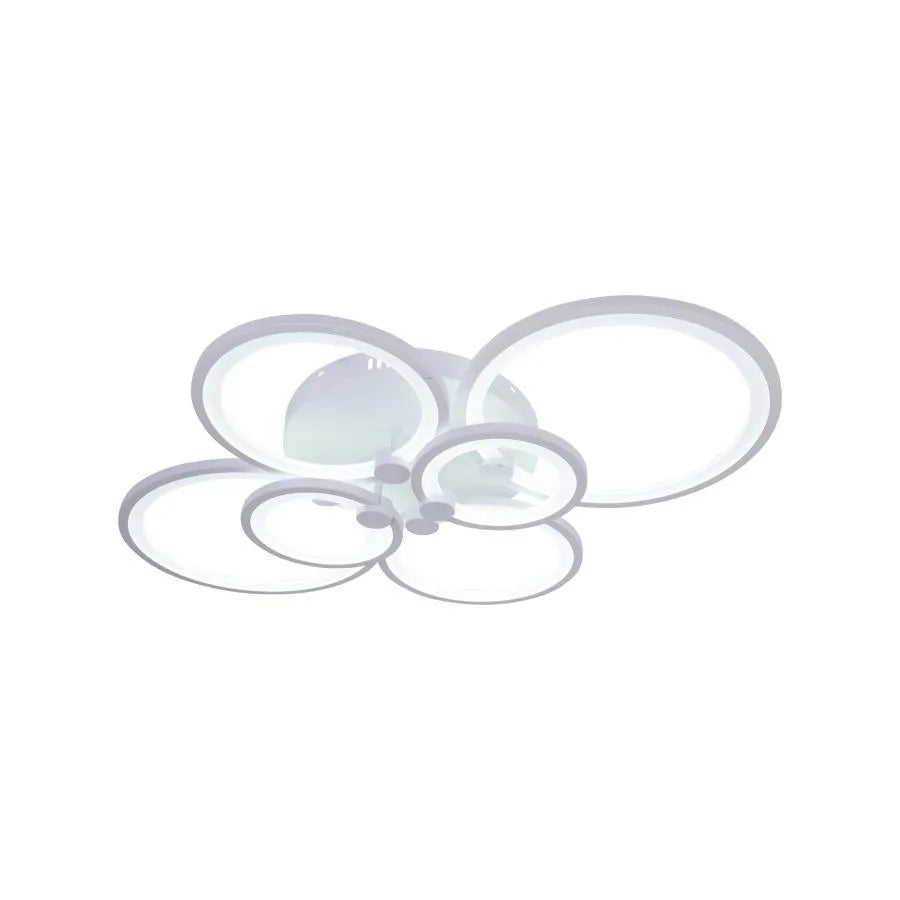 LED Chandelier with Remote Control Aleha, 168W, Dimmable, Acrylic, White