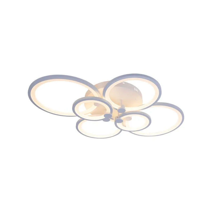 LED Chandelier with Remote Control Aleha, 168W, Dimmable, Acrylic, White