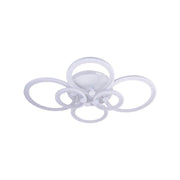 LED Chandelier with Remote Control Aleha, 168W, Dimmable, Acrylic, White
