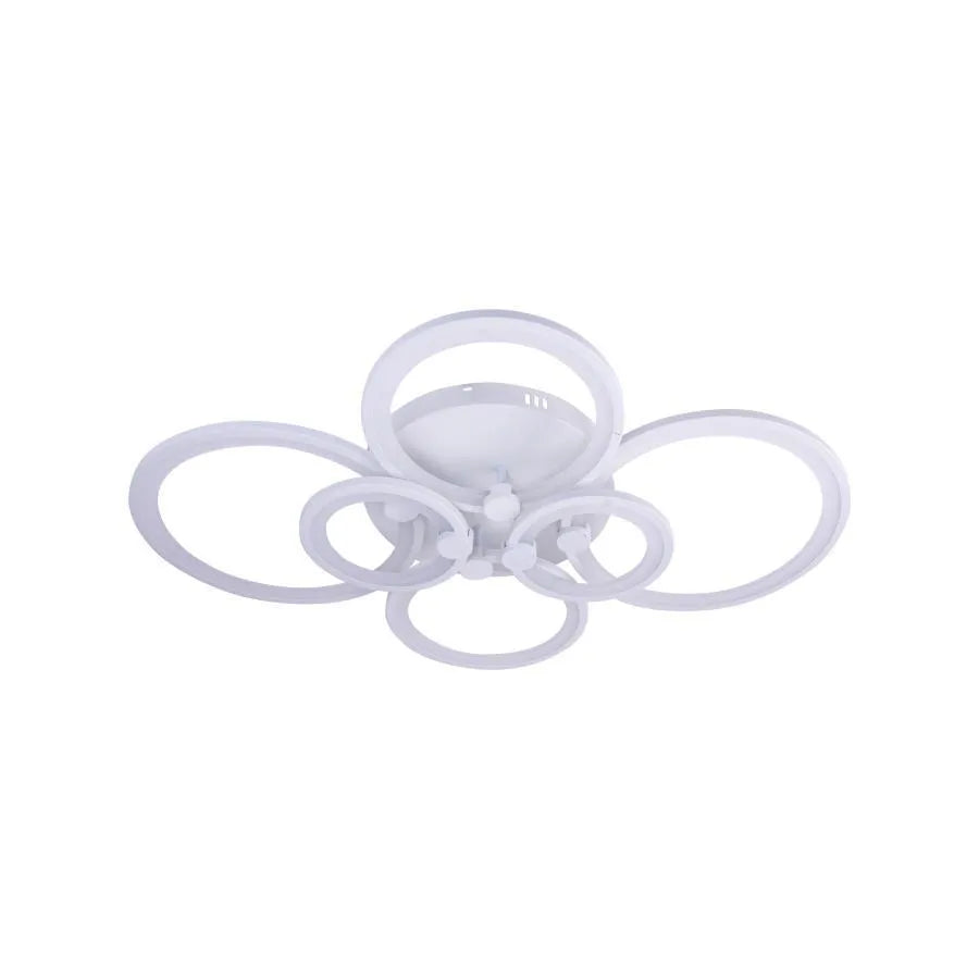 LED Chandelier with Remote Control Aleha, 168W, Dimmable, Acrylic, White