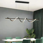 LED Chandelier with Remote Control Aminia 80W, Black