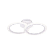 LED Chandelier with Remote Control BETTY, 28W, 2 Circles, Cold/Warm/Neutral Light, Dimmable, White 