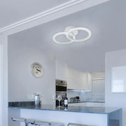 LED Chandelier with Remote Control BETTY, 28W, 2 Circles, Cold/Warm/Neutral Light, Dimmable, White 