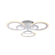 LED chandelier with remote control KADE, 80W, 3 Circles, Cold/Warm/Neutral light, Dimmable, White
