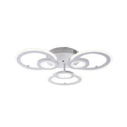 LED chandelier with remote control KADE, 80W, 3 Circles, Cold/Warm/Neutral light, Dimmable, White