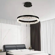 LED Chandelier with Remote Control Brinda 124W Black
