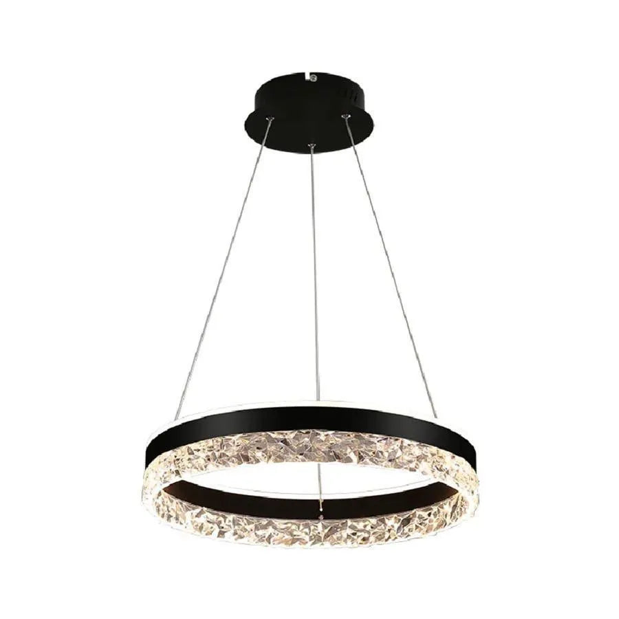 LED Chandelier with Remote Control Brinda 124W Black