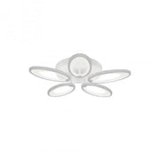 LED Chandelier with Remote Control SUNFLOWER 54W 5 Elements Cold/Warm/Neutral Light Dimmable White