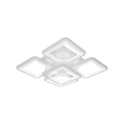 Fely LED Chandelier with Remote Control, 80W, Dimmable, White 