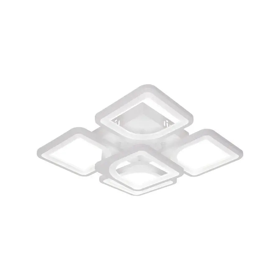 Fely LED Chandelier with Remote Control, 80W, Dimmable, White 