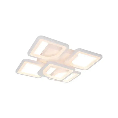 Fely LED Chandelier with Remote Control, 80W, Dimmable, White 