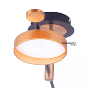 LED Chandelier with Remote Control Grupces, 80W, Dimmable, Black and Gold