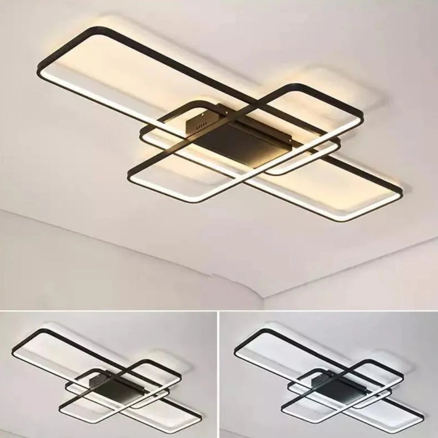 LED Chandelier with Remote Control AXIS 96W Dimmable Black 
